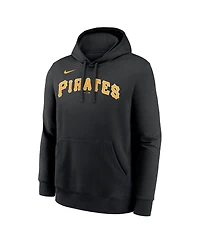 Nike Men's Paul Skenes Black Pittsburgh Pirates Player Name Number Club Fleece Pullover Hoodie