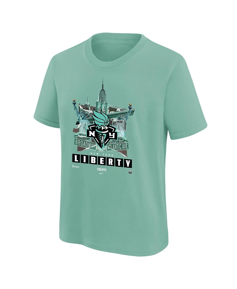 Nike Big Boys and Girls Mint New York Liberty Original Content T-Shirt