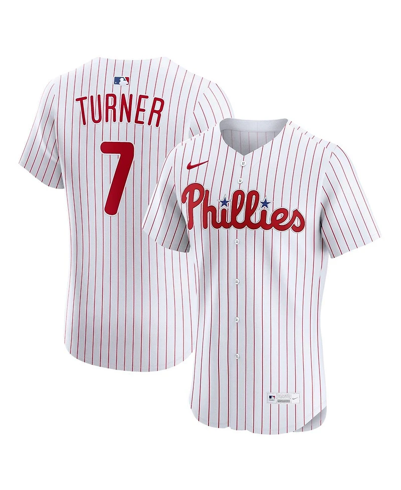 Nike Men's Trea Turner White Philadelphia Phillies Home Elite Jersey