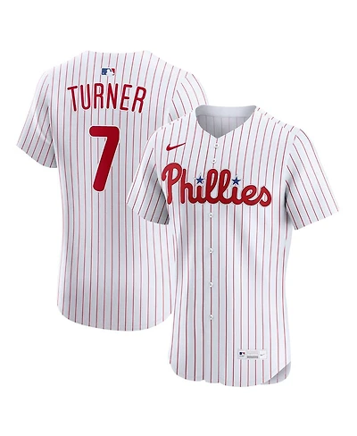 Nike Men's Trea Turner White Philadelphia Phillies Home Elite Jersey