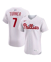 Nike Men's Trea Turner White Philadelphia Phillies Home Elite Jersey