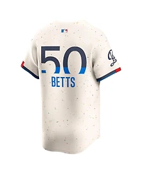 Nike Men's Mookie Betts Cream Los Angeles Dodgers City Connect Limited Player Jersey