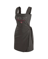 Wear by Erin Andrews Women's Pewter Tampa Bay Buccaneers Wrap Dress