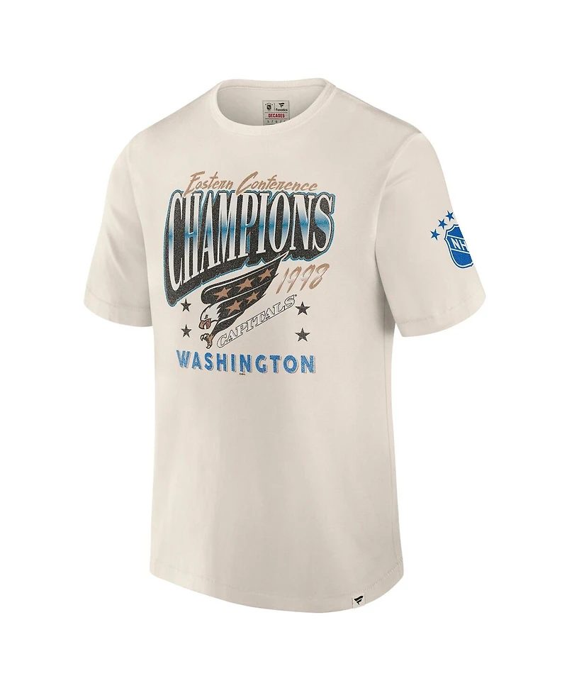 Fanatics Men's White Washington Capitals Decades Collection Timeless T-Shirt
