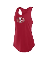 Fanatics Women's Scarlet San Francisco 49ers Iron Fan Tank Top