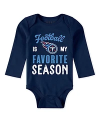 Wear by Erin Andrews Baby Boys and Girls 2-Piece Tennessee Titans Turn Me Around Bodysuits Pant Set
