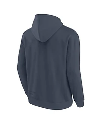 Fanatics Men's Navy Edmonton Oilers Future Ground Info Pullover Hoodie
