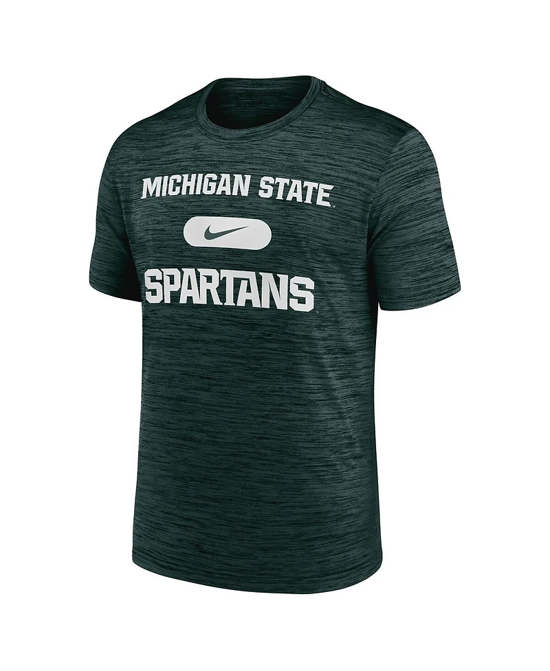 Nike Men's Green Michigan State Spartans Velocity Mascot Performance T-Shirt