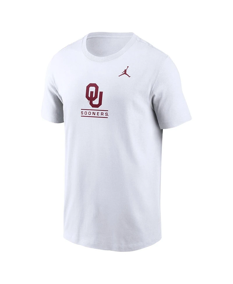 Jordan Men's White Oklahoma Sooners T-Shirt