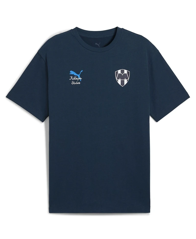 Puma x Kid Super Men's Navy Cf Monterrey 2025 Fifa Club World Cup Graphic T-Shirt