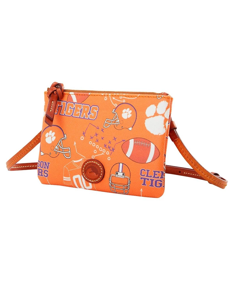 Dooney & Bourke Clemson Tigers Top Zip Crossbody Purse