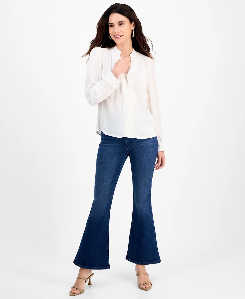 I.n.c. International Concepts Petite Puff-Sleeve Blouse, Macy's Exclusive