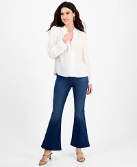I.n.c. International Concepts Petite Puff-Sleeve Blouse, Macy's Exclusive