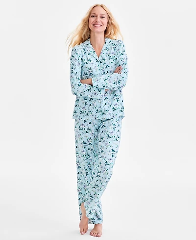Charter Club Women's 2-Pc. Cotton Flannel Packaged Pajamas Set, Created for Macy's