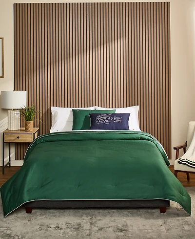 Lacoste Tiebreak Solid 2-Pc. Comforter Set, Twin