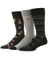 Perry Ellis Portfolio Men's 3pk. Mixed Patterned Socks