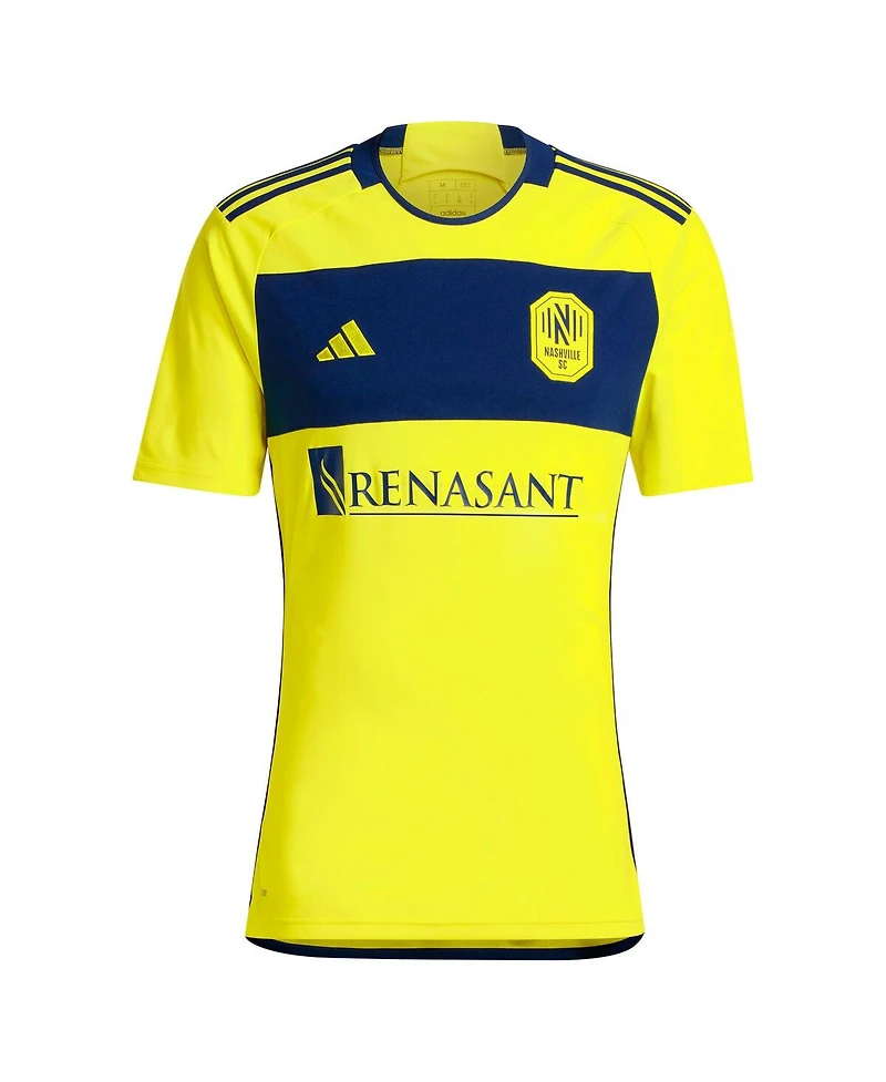 Adidas Men's Hany Mukhtar Yellow Nashville Sc 2024 The 615 Kit Replica Player Jersey