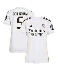 Adidas Women's Jude Bellingham White Real Madrid 2025/26 Home Replica Jersey