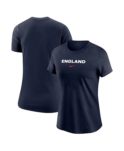 Nike Women's Navy England National Team Wordmark T-Shirt