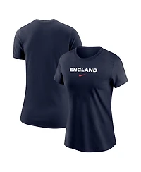 Nike Women's Navy England National Team Wordmark T-Shirt