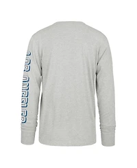 '47 Brand Men's Gray Los Angeles Dodgers Big Tall Distressed Franklin Long Sleeve T-Shirt