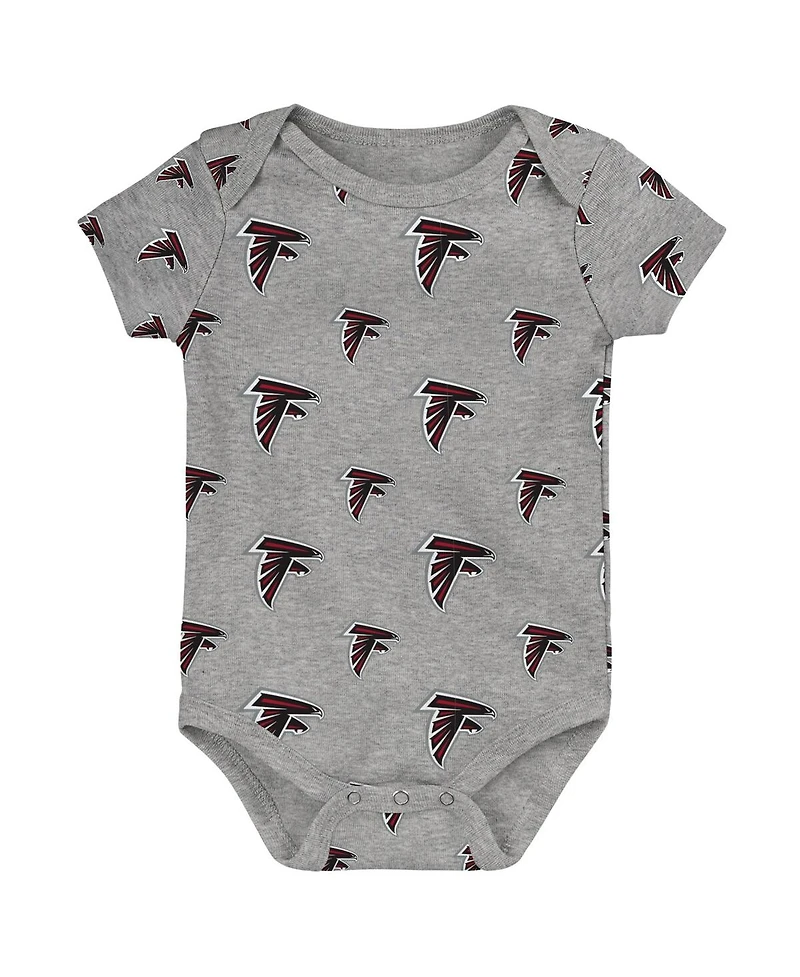 Outerstuff Baby Boys and Girls 3-Pack Atlanta Falcons Team Starter Bodysuit