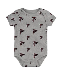 Outerstuff Baby Boys and Girls 3-Pack Atlanta Falcons Team Starter Bodysuit