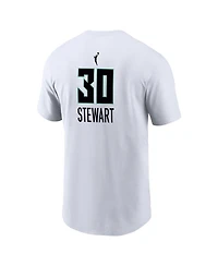 Nike Men's Breanna Stewart White New York Liberty Heroine Edition Name Number T-Shirt