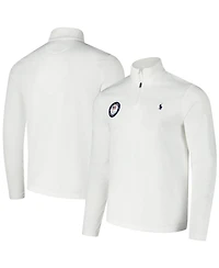 Polo Ralph Lauren Men's White U.s. Paralympics Villagewear Quarter-Zip Sweatshirt