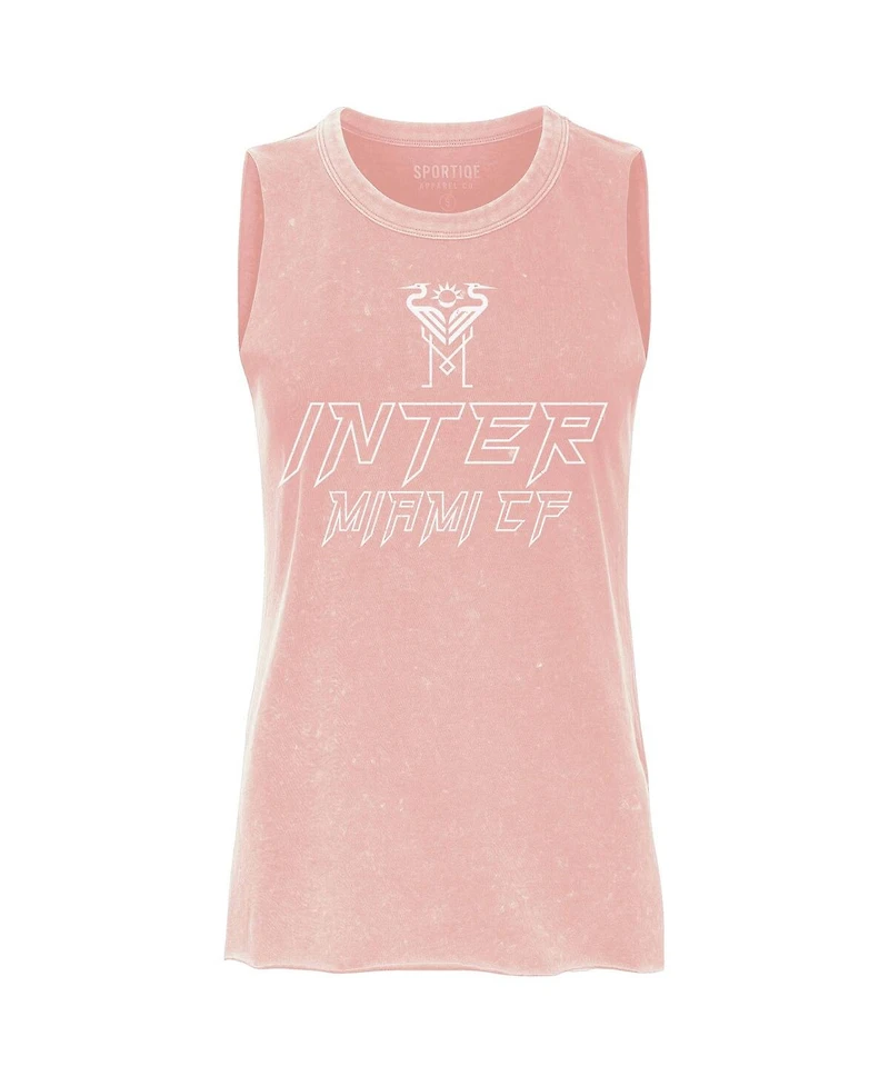 Sportiqe Women's Pink Inter Miami Cf Turner Tank Top