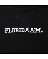 Pro Standard Women's Black Florida A&M Rattlers Cropped Pullover Sweatshirt