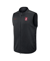 Nike Men's Black Stanford Cardinal Primetime Victory Performance Full Zip Vest