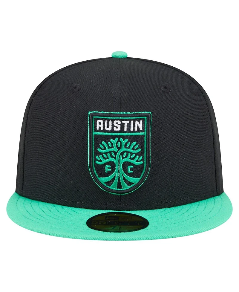 New Era Men's Black Austin Fc 2025 Kickoff 59FIFTY Fitted Hat