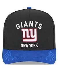 New Era Big Boys and Girls Black/Royal New York Giants 2025 Nfl Draft A-Frame 9FIFTY Snapback Hat