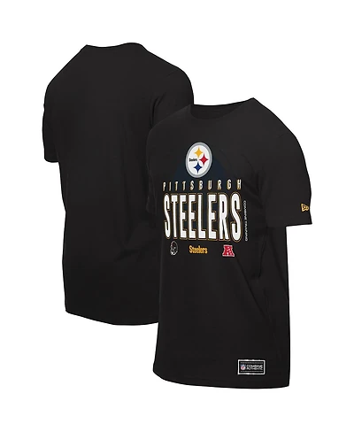 New Era Men's Black Pittsburgh Steelers 2025 Nfl Training Camp T-Shirt