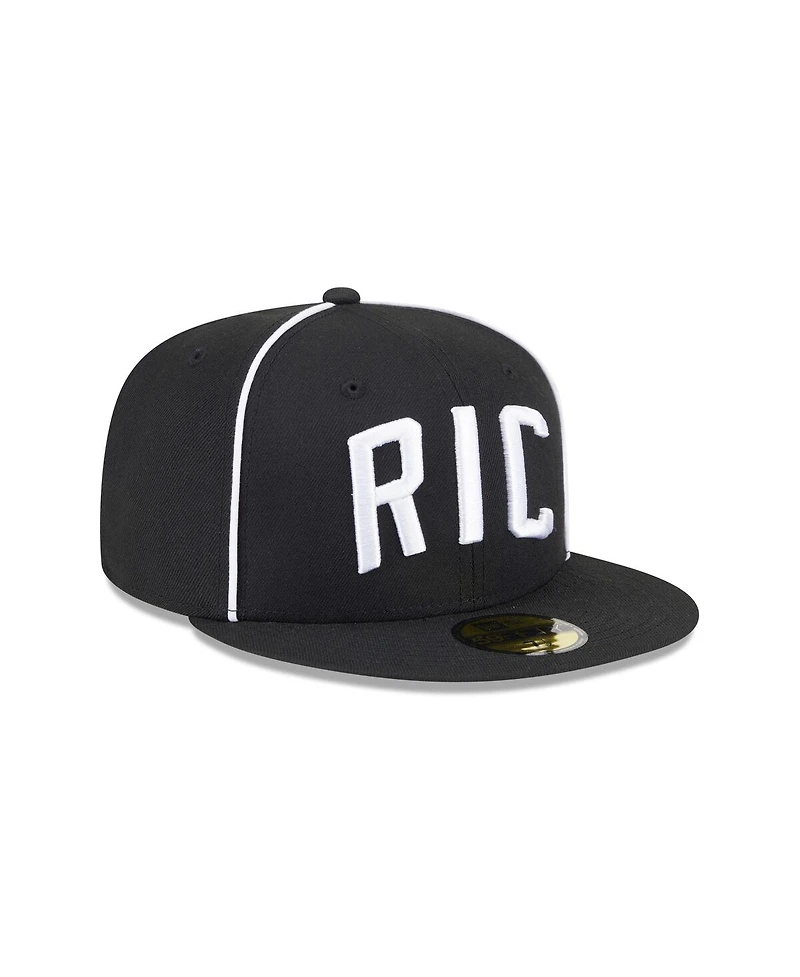 New Era Men's Black Richmond Flying Squirrels Theme Nights 59FIFTY Fitted Hat