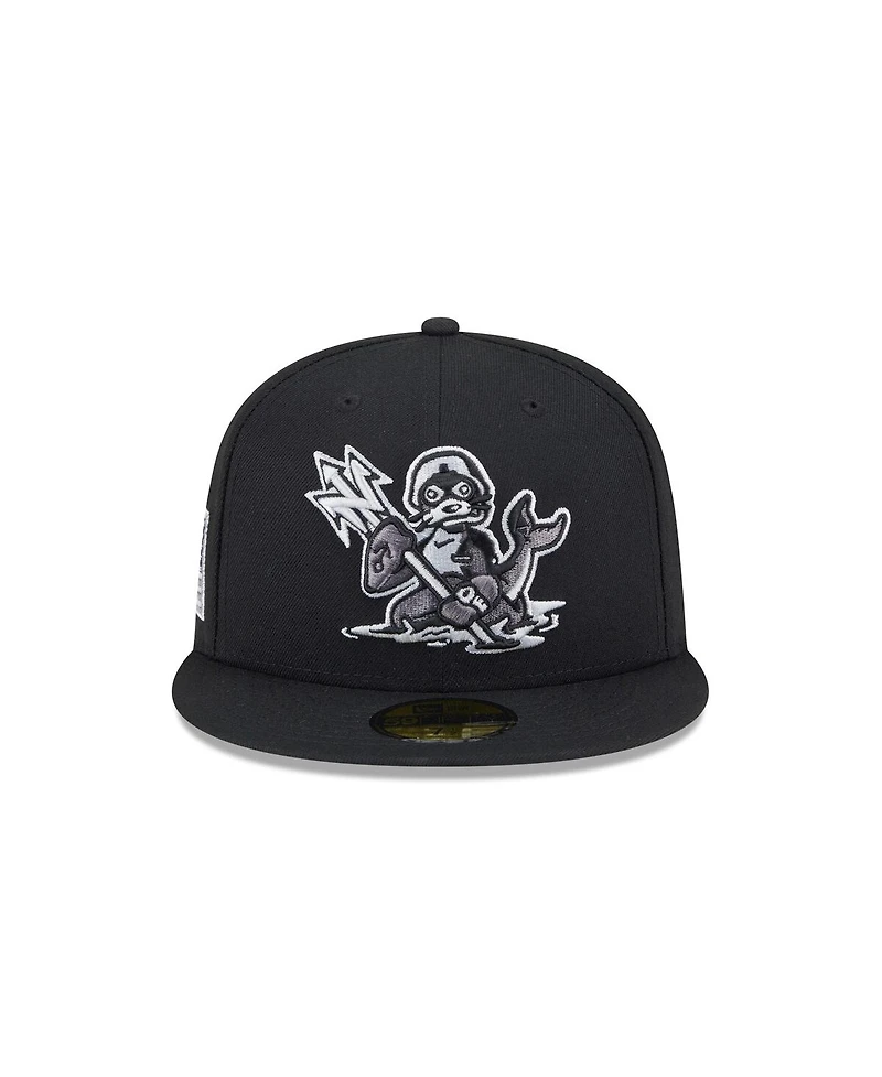 New Era Men's Black Norfolk Tides Theme Nights 59FIFTY Fitted Hat