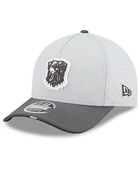 New Era Men's Gray/Graphite Cleveland Browns 2025 Nfl Training Camp A-Frame 9FORTY Adjustable Hat