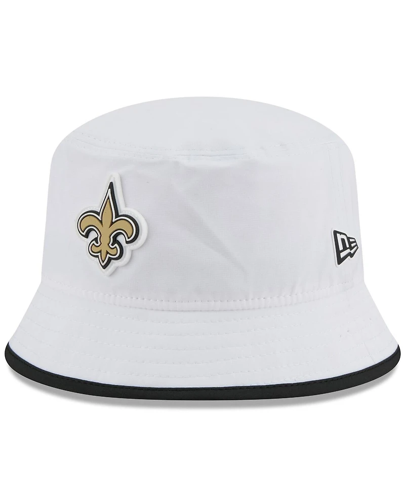 New Era Men's White New Orleans Saints 2025 Nfl Training Camp Stretch Bucket Hat