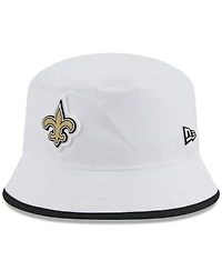 New Era Men's White New Orleans Saints 2025 Nfl Training Camp Stretch Bucket Hat
