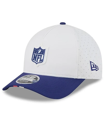 New Era Men's White/Navy 2025 Nfl Training Camp A-Frame 9FORTY Adjustable Hat