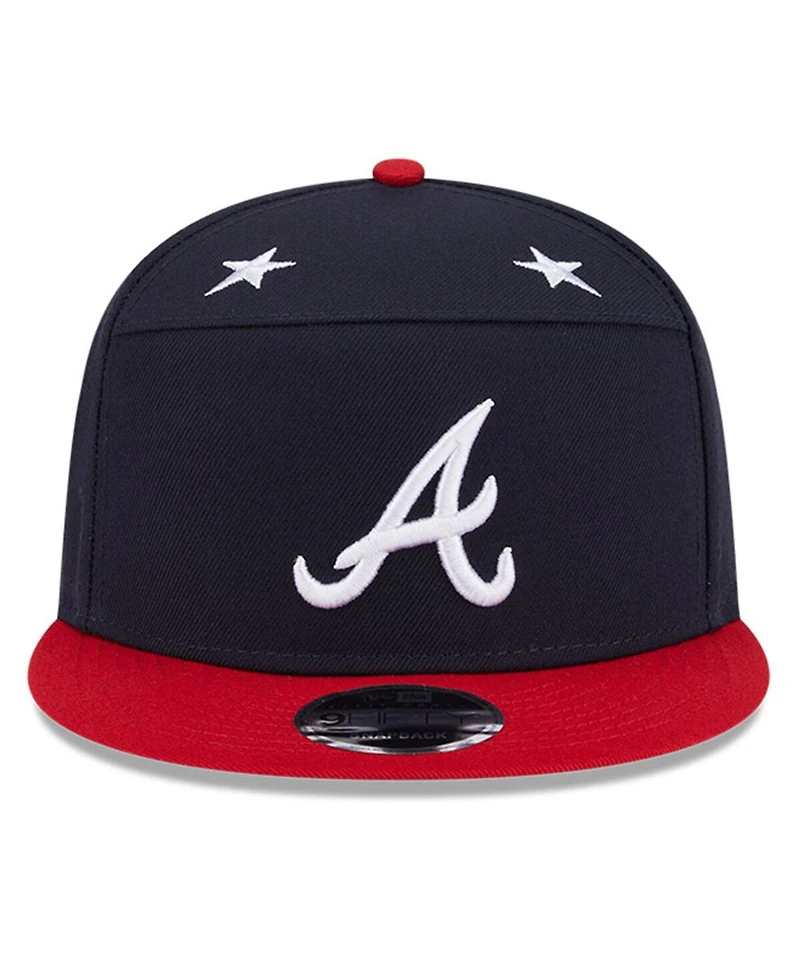 New Era Men's Navy/Red Atlanta Braves 2025 Mlb All-Star Game Side Patch 9FIFTY Snapback Hat