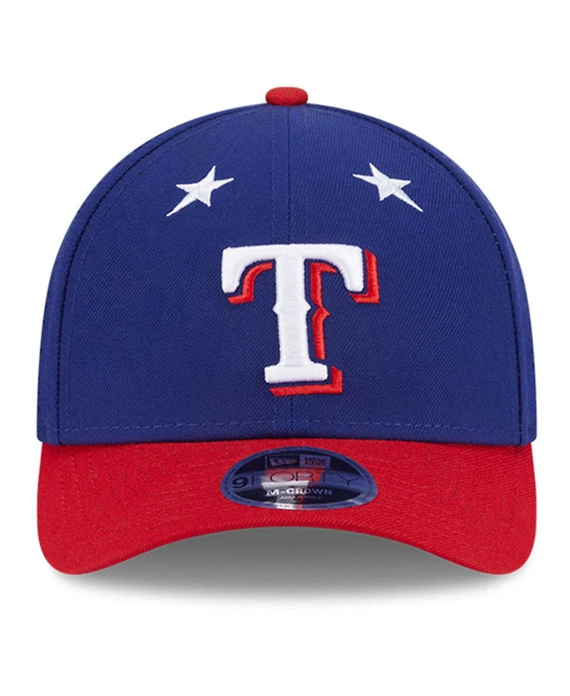 New Era Men's Royal/Red Texas Rangers 2025 Mlb All-Star Game 9FORTY M-Crown Adjustable Hat