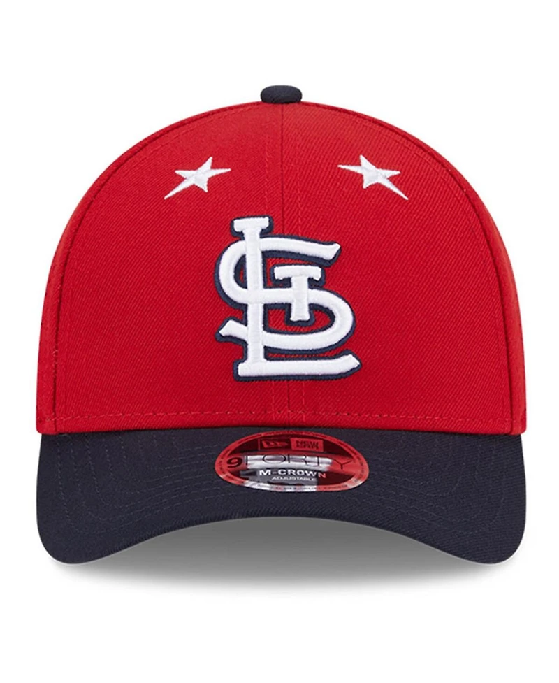 New Era Men's Red/Navy St. Louis Cardinals 2025 Mlb All-Star Game 9FORTY M-Crown Adjustable Hat