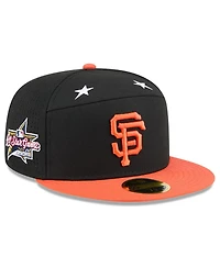 New Era Men's Black/Orange San Francisco Giants 2025 Mlb All-Star Game Side Patch 59FIFTY Fitted Hat