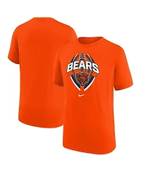 Nike Big Boys and Girls Orange Chicago Bears Icon Legend T-Shirt