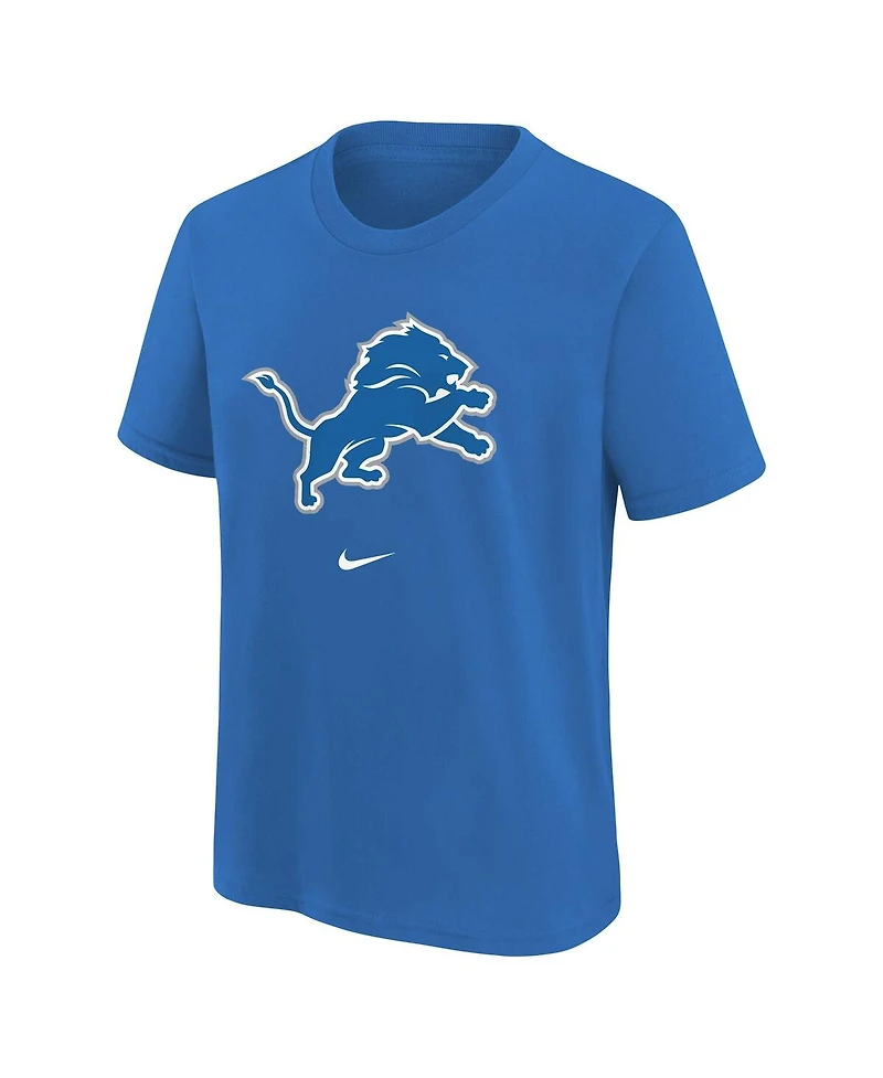 Nike Big Boys and Girls Blue Detroit Lions Primary Logo Legend T-Shirt