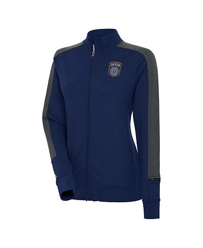 Antigua Women's Navy San Diego Fc Strike Anthem Full-Zip Jacket