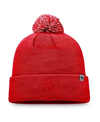 Top of the World Men's Red Cincinnati Bearcats Team Logo Cuffed with Pom Knit Hat