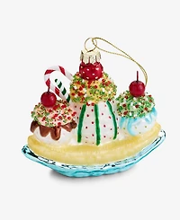 Holiday Lane Sugar Plum Banana Split Ornament, Macy's Exclusive